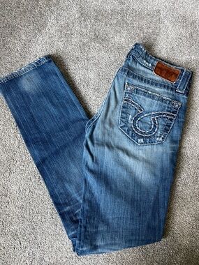 Big Star Slim Straight Blue Jeans- 26R